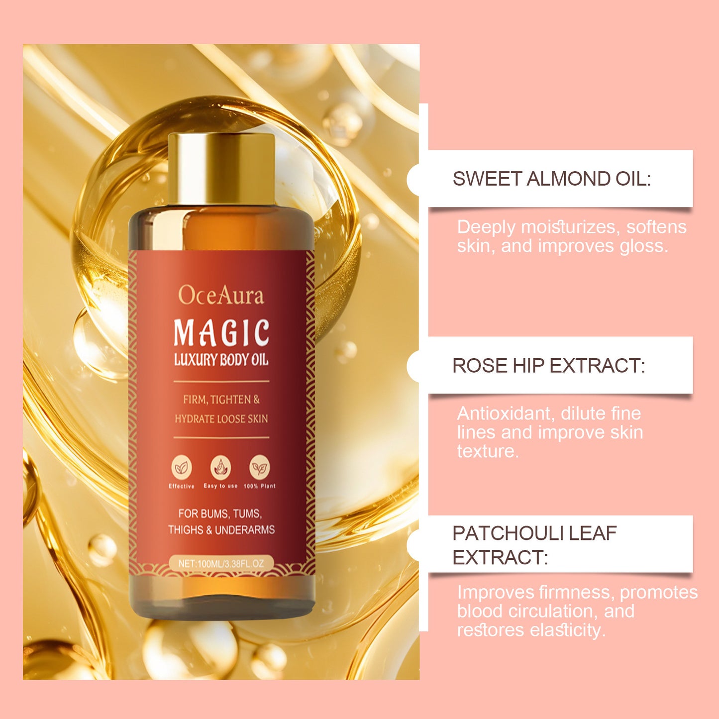 Body Firming Moisturizing Skin Oil Moisturizing
